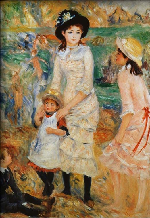 Children on the Seashore, Guernsey by Pierre Auguste Renoir